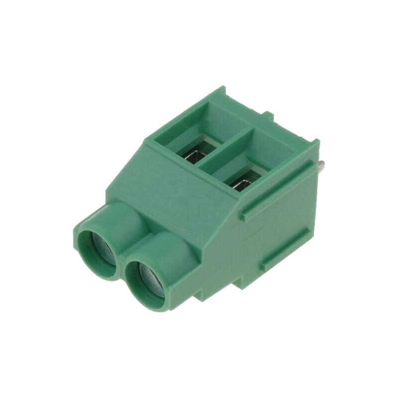 Regletă de conexiuni pt.PCB; în unghi 90°; 6,35mm; piste: 2; 4mm2 Regletă de conexiuni pt.PCB; în unghi 90°; 6,35mm; piste: 2; 4mm2