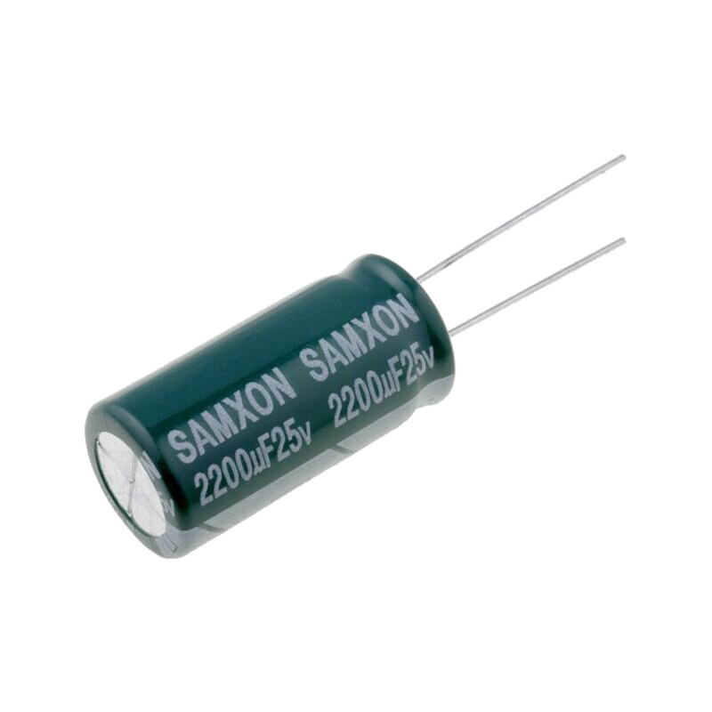 Condensator: electrolitic; low ESR; THT; 2200uF; 25VDC; Ø12,5x25mm Condensator: electrolitic; low ESR; THT; 2200uF; 25VDC; Ø12,5x25mm