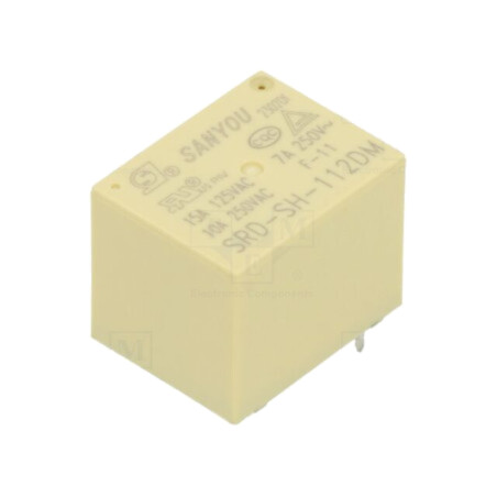 Releu: electromagnetic; SPST-NO; Ubobină: 12VDC; 10A/250VAC; SRD