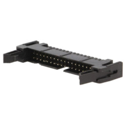 Conector: IDC; soclu; tată; PIN: 34; drept; cu ejector; THT; aurit