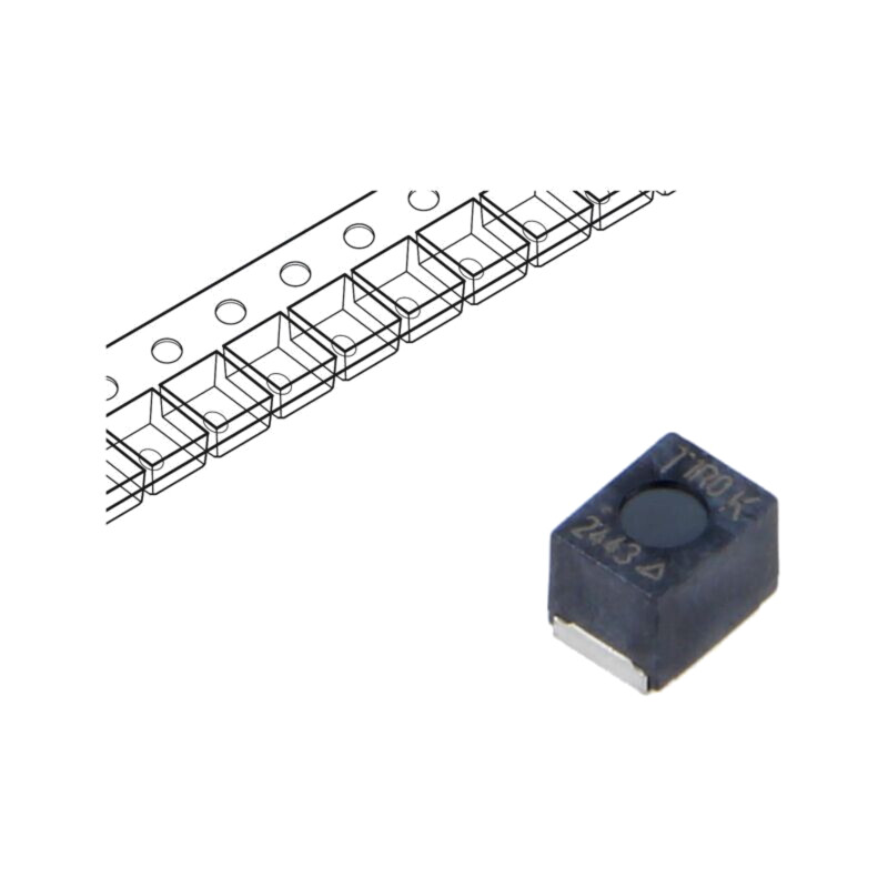 Inductor: ferită; SMD; 1812; 1uH; 1300mA; 0,08Ω; Q: 10; 110MHz; ±10%