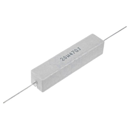 Rezistor: bobinat; cu ciment; THT; 1,5Ω; 20W; ±5%; Ø0,8x35mm