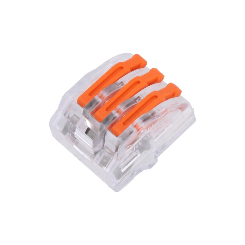 Cu eliberare rapidă; bornă cu arc; 0,5÷4mm2; 450V; 32A; pe cablu Cu eliberare rapidă; bornă cu arc; 0,5÷4mm2; 450V; 32A; pe cablu