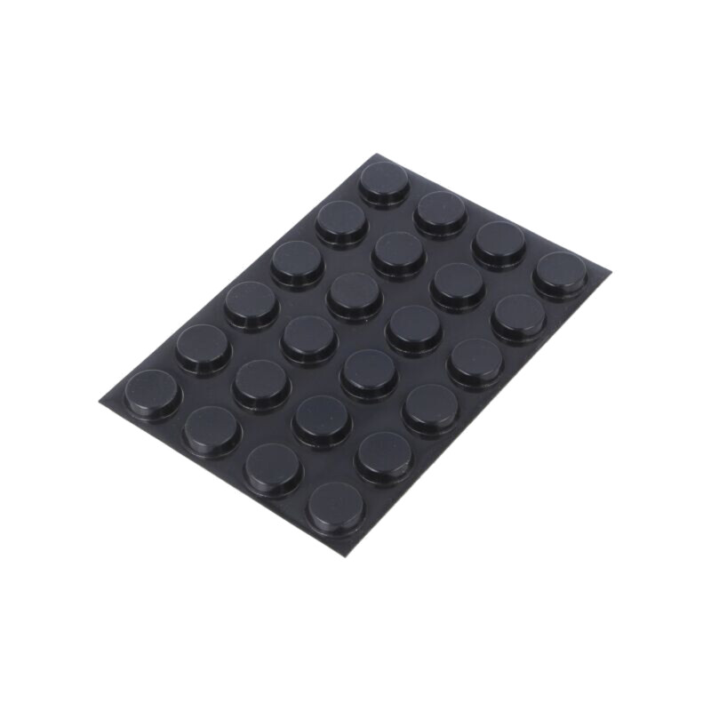 Picioruş autoadeziv; H: 5mm; neagră; poliuretan; Dim: Ø20mm; Bumpon
