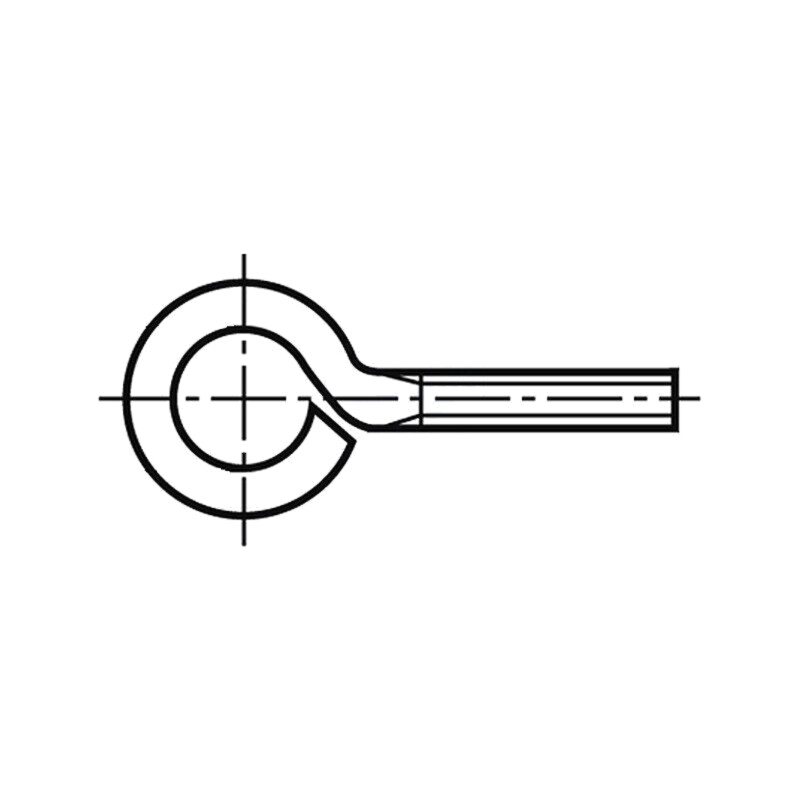 Cârlig; inelar; M6x10; 1; oţel; zinc; 10mm Cârlig; inelar; M6x10; 1; oţel; zinc; 10mm