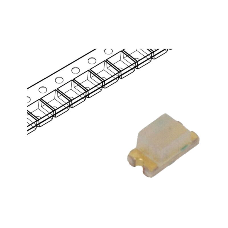 LED; SMD; 0603; verde; 45÷145mcd; 1,6x0,8x0,8mm; 140°; 20mA; 78mW