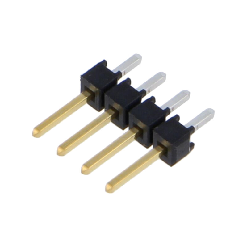 Conector: şiruri pini; şir pini; tată; PIN: 4; drept; 2,54mm; THT