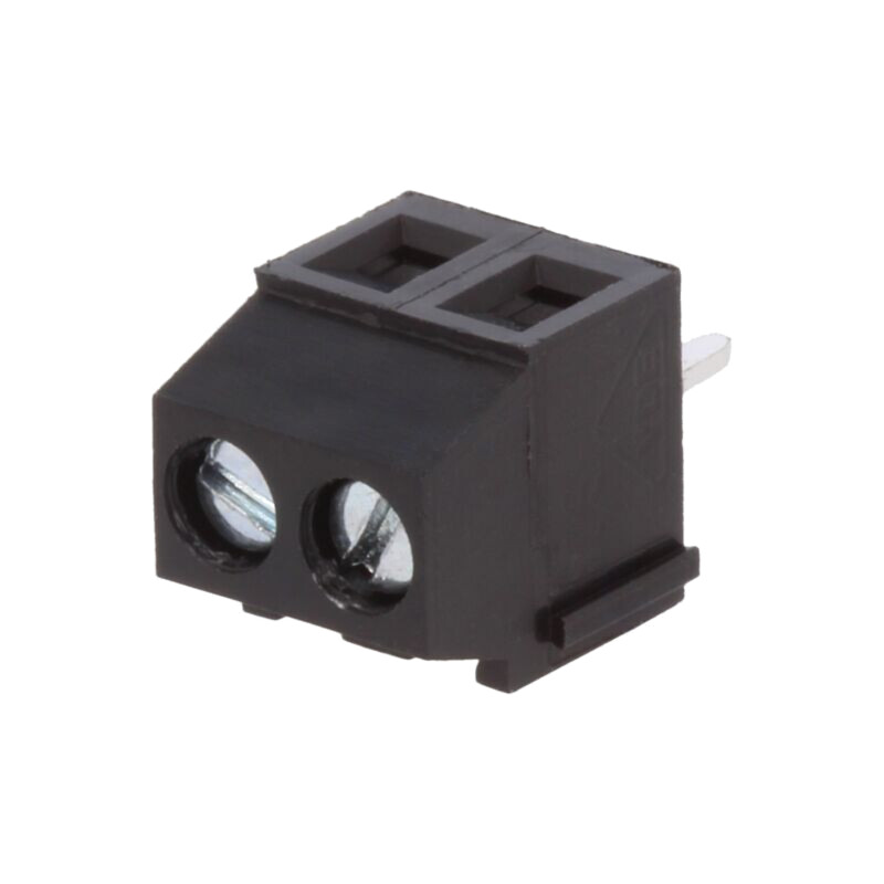 Regletă de conexiuni pt.PCB; în unghi 90°; 3,5mm; piste: 2; 10A