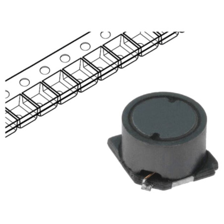 Inductor: fir; SMD; 22uH; 1,09A; 0,115Ω; ±20%; 7,6x7,6x5,1mm