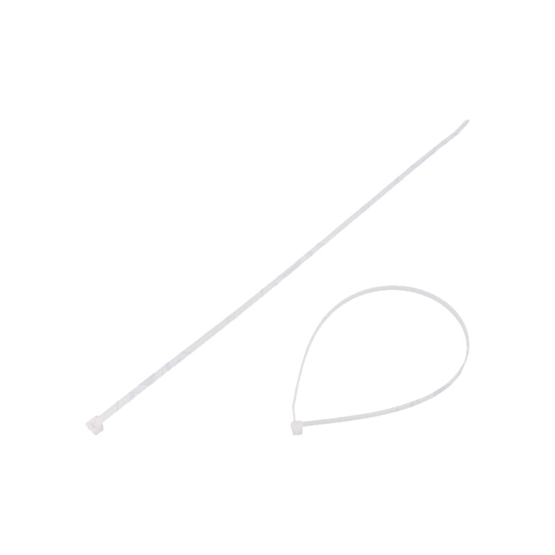 Colier de strângere; L: 390mm; W: 4,6mm; naturală; poliamidă; 225N