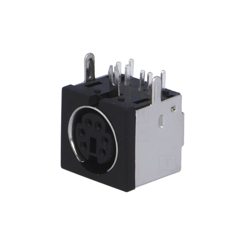 Conector: DIN mini; soclu; mamă; PIN: 6; THT; în unghi 90° Conector: DIN mini; soclu; mamă; PIN: 6; THT; în unghi 90°