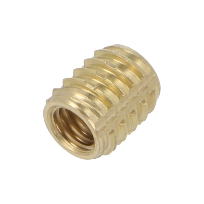 Adaos filetat; alamă; M5; BN 37915; Lung: 8,4mm; pt.plastic
