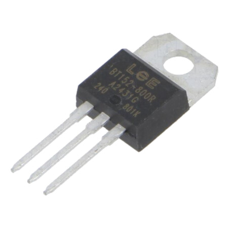 Tiristor; 800V; Ifmax: 20A; 13A; Igt: 32mA; TO220AB; THT; tub