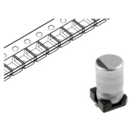 Condensator: electrolitic; SMD; 470uF; 16VDC; Ø10x10mm; ±20%; 7000h