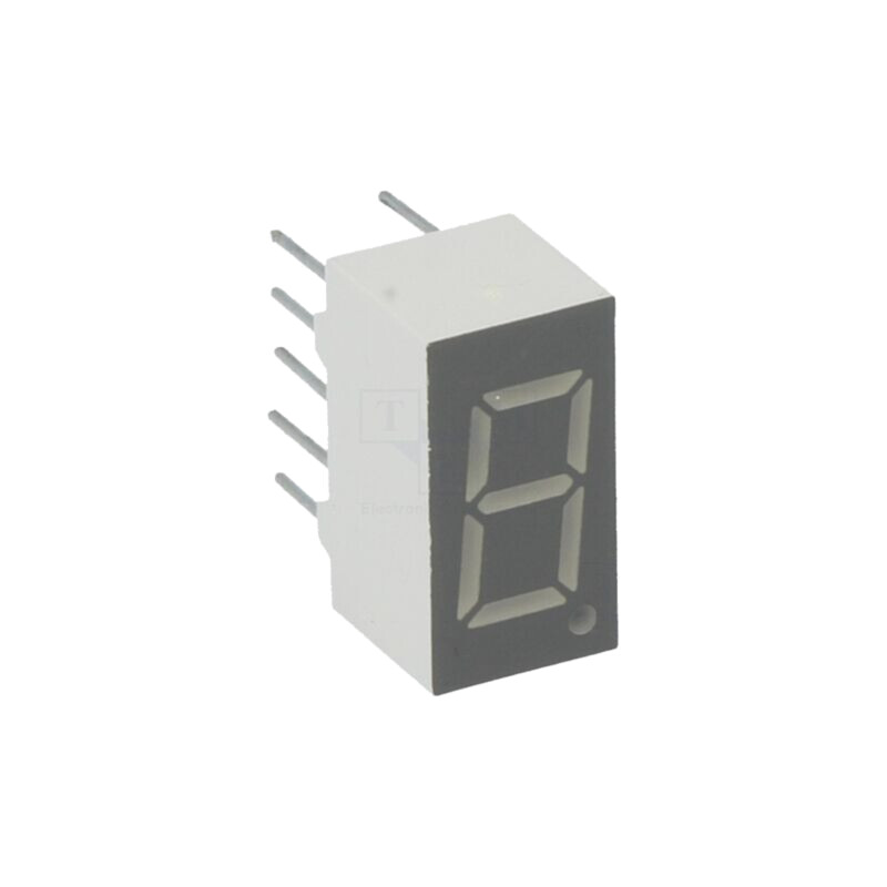 Afişaj: LED; cu 7 segmente; 9,1mm; 0,36"; Nr.car: 1; roşie; anod Afişaj: LED; cu 7 segmente; 9,1mm; 0,36"; Nr.car: 1; roşie; anod