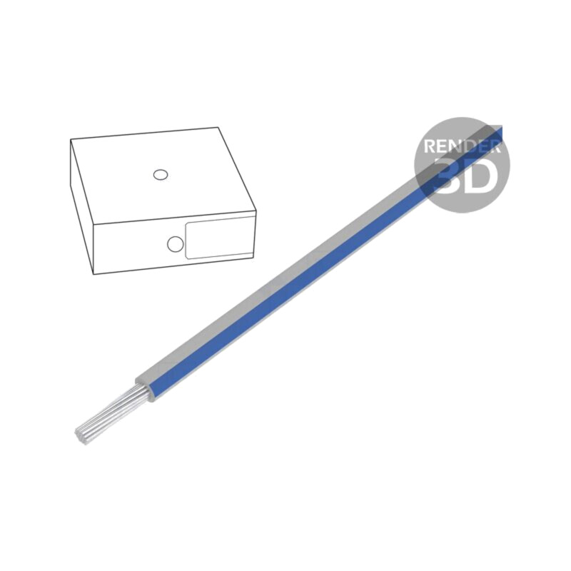 Cablu; ÖLFLEX® WIRE MS 2.1; litat; Cu; 0,5mm2; PVC; alb-albastru