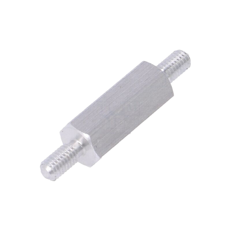Piuliţă-distanţieră filetată; 15mm; Filet ext: M3; hexagonală