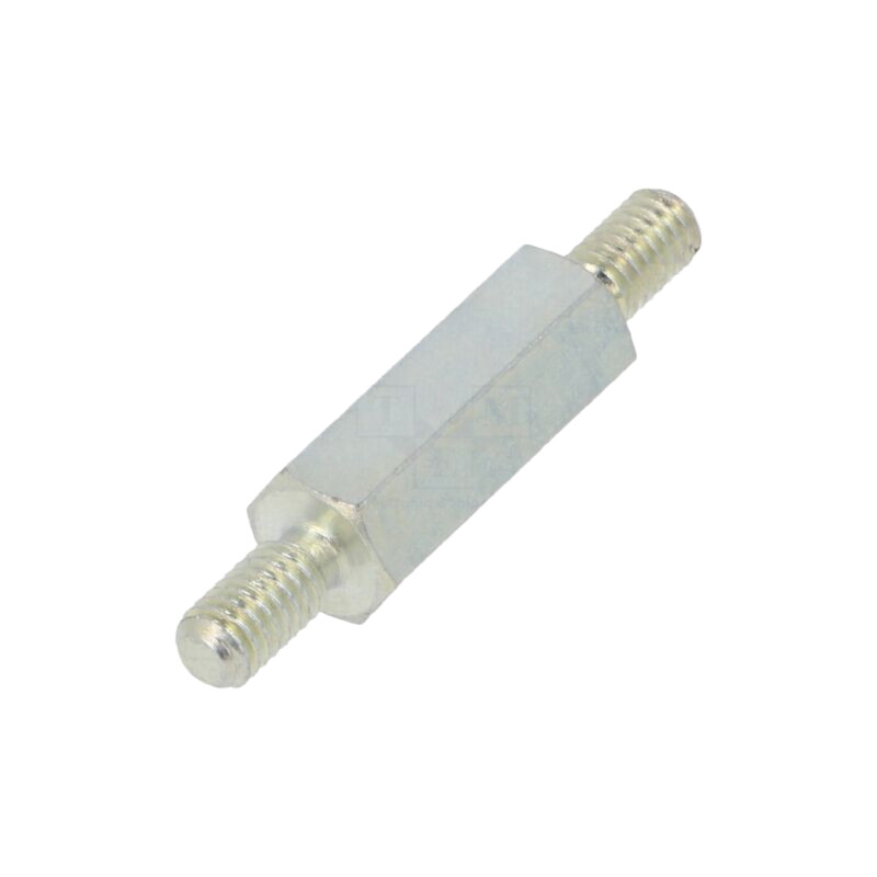 Piuliţă-distanţieră filetată; 18mm; Filet ext: M4; hexagonală