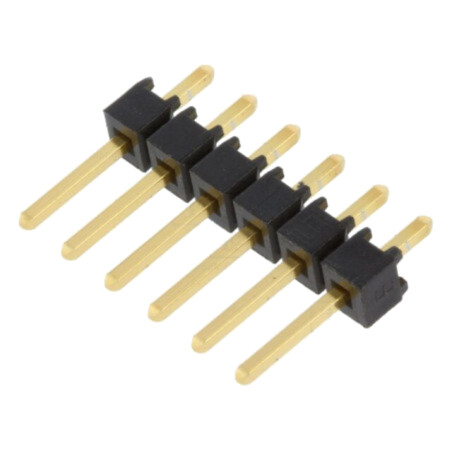 Conector: şiruri pini; şir pini; tată; PIN: 6; drept; 2,54mm; THT