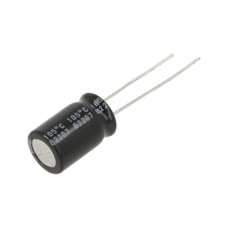 Condensator: electrolitic; THT; 470uF; 35VDC; Ø10x16mm; Raster: 5mm