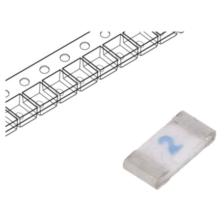 Siguranţă: siguranţă; ardere rapidă; 2A; 125VAC; 63VDC; SMD; C1F