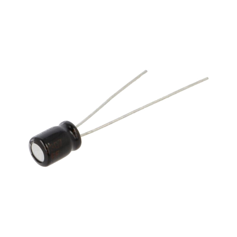Condensator: electrolitic; THT; 15uF; 25VDC; Ø5x7mm; Raster: 2mm