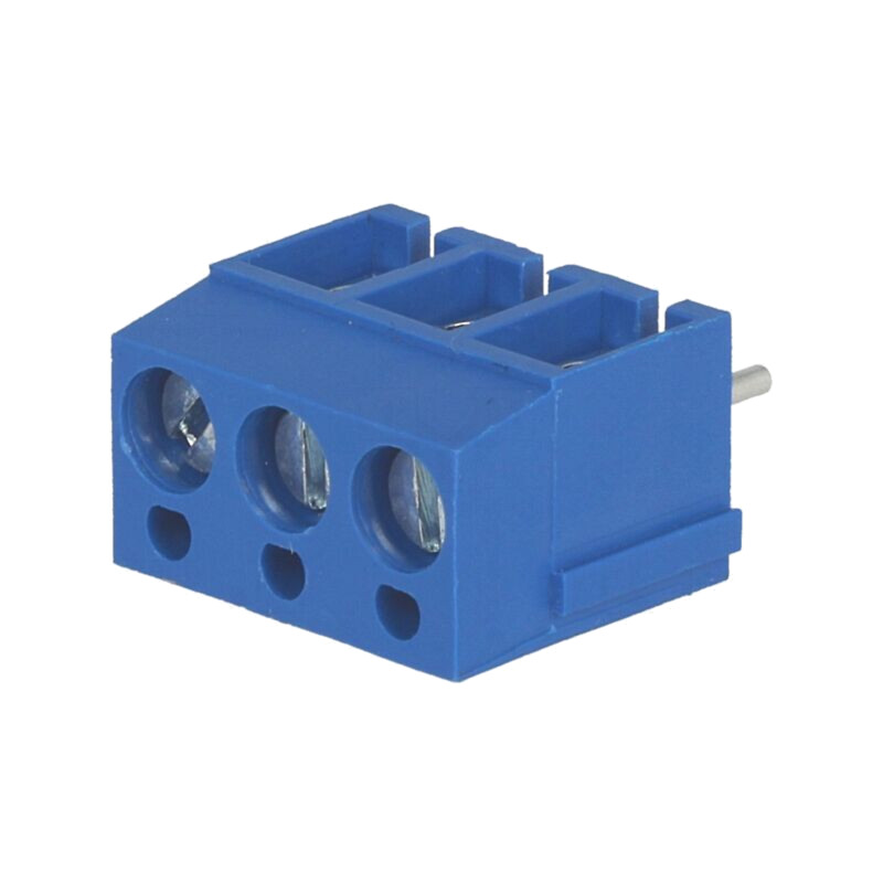 Regletă de conexiuni pt.PCB; în unghi 90°; 5mm; piste: 3; 2,5mm2