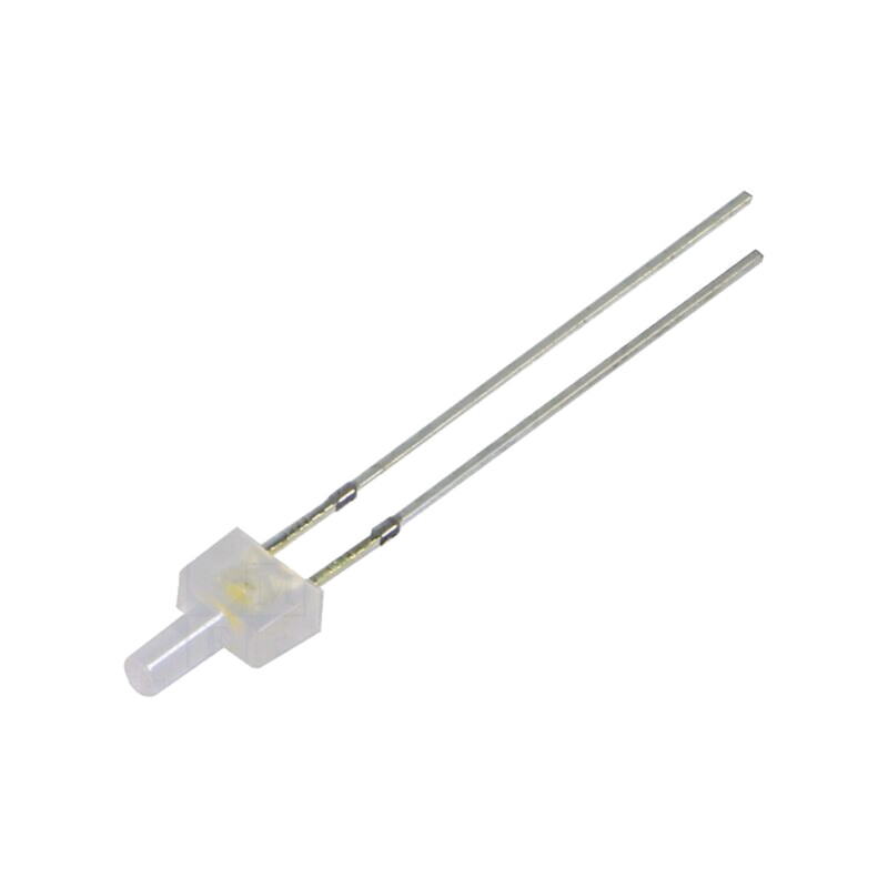 LED; rotund; bipolară; alb cald; 1120÷1560mcd; 90°; 30mA