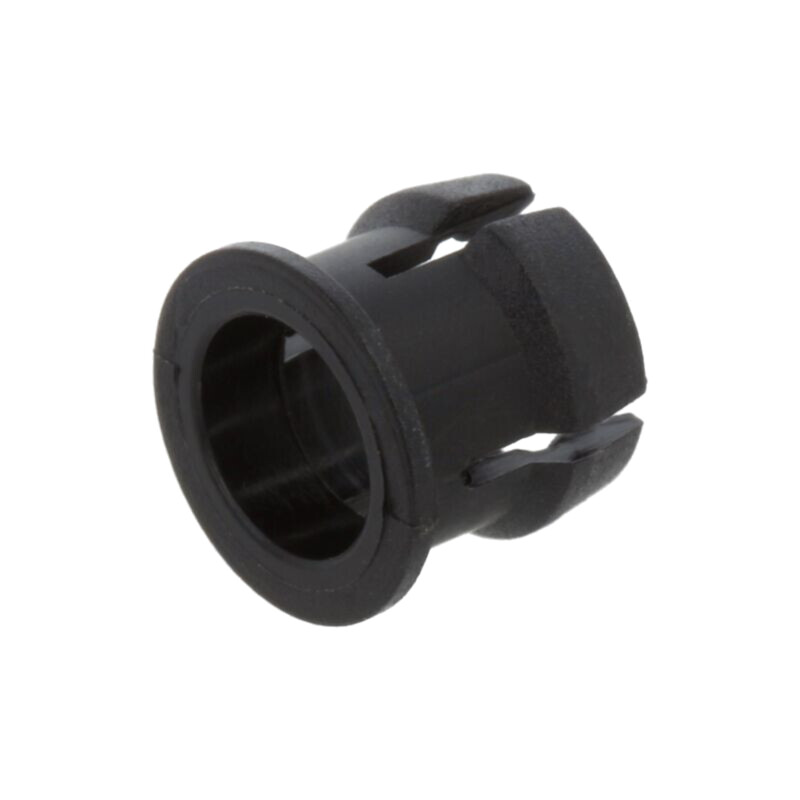 Montură pt.LED; 5mm; monobloc; neagră; UL94V-2; L: 6,3mm; poliamidă