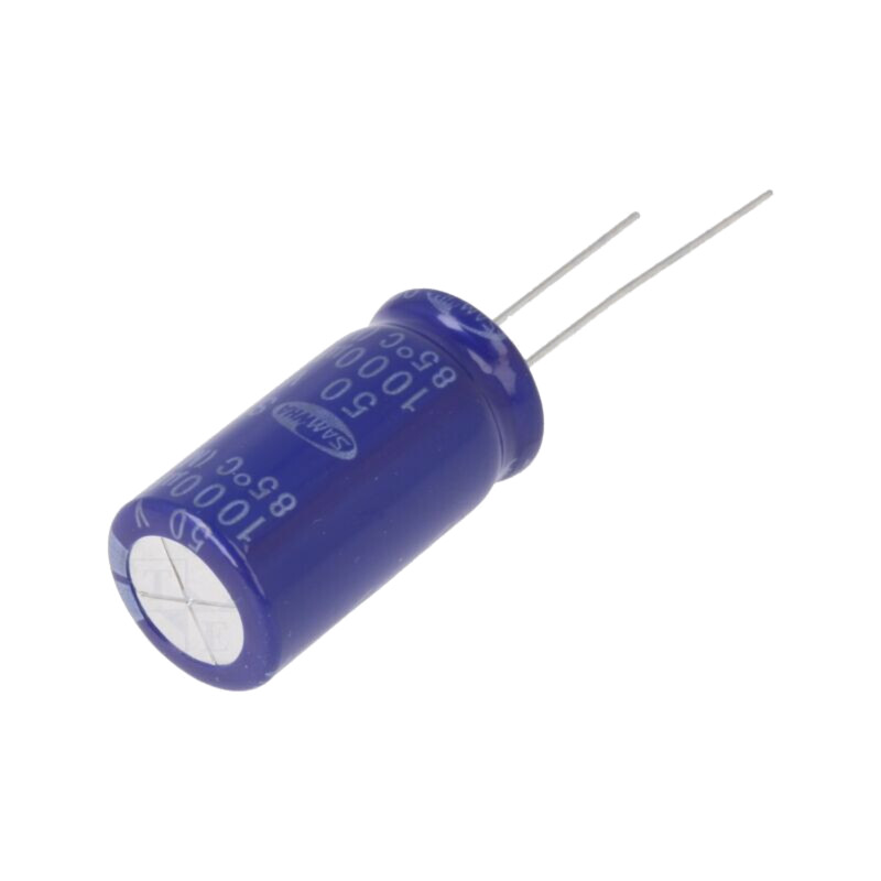 Condensator: electrolitic; THT; 1mF; 50VDC; Ø12,5x25mm; ±20%; 2000h