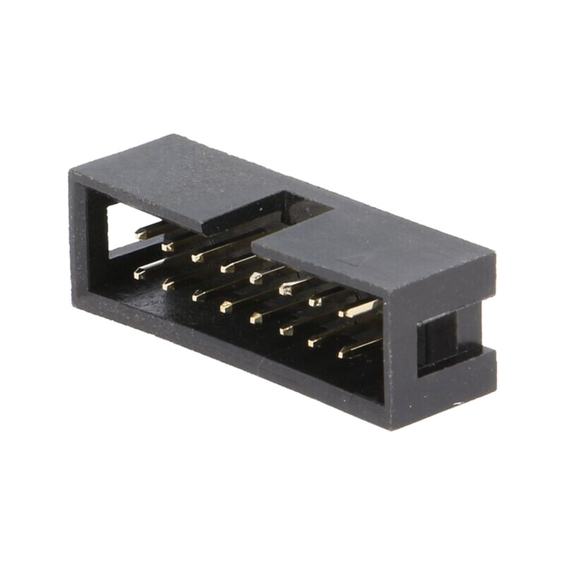 Conector: IDC; soclu; tată; PIN: 16; drept; THT; aurit; 2,54mm; neagră