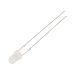 LED; 3mm; alb rece; 4200÷5800mcd; 30°; Parte frontală: convex