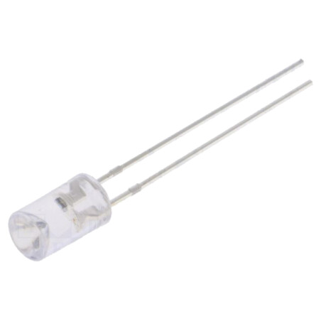LED; 5mm; galbenă; imitare efect lumânare; 750÷1120mcd; 120°