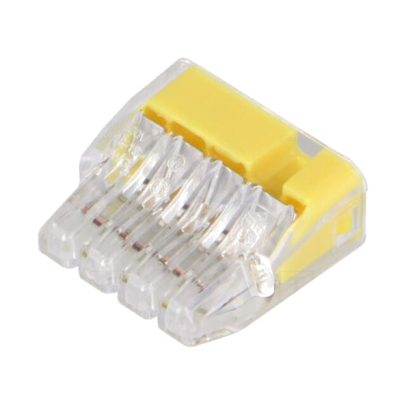 Cu eliberare rapidă; bornă cu arc; 0,75÷4mm2; 600V; 32A; pe cablu