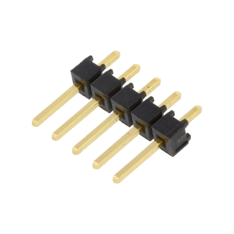 Conector: şiruri pini; şir pini; tată; PIN: 5; drept; 2,54mm; THT