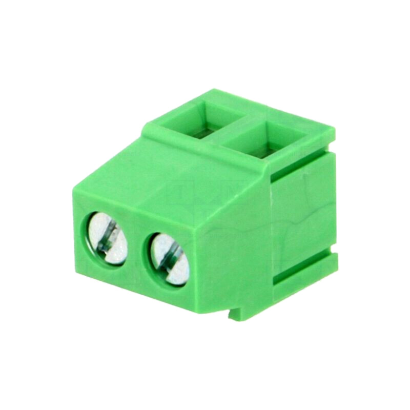 Regletă de conexiuni pt.PCB; în unghi 90°; 5,08mm; piste: 2; 250V