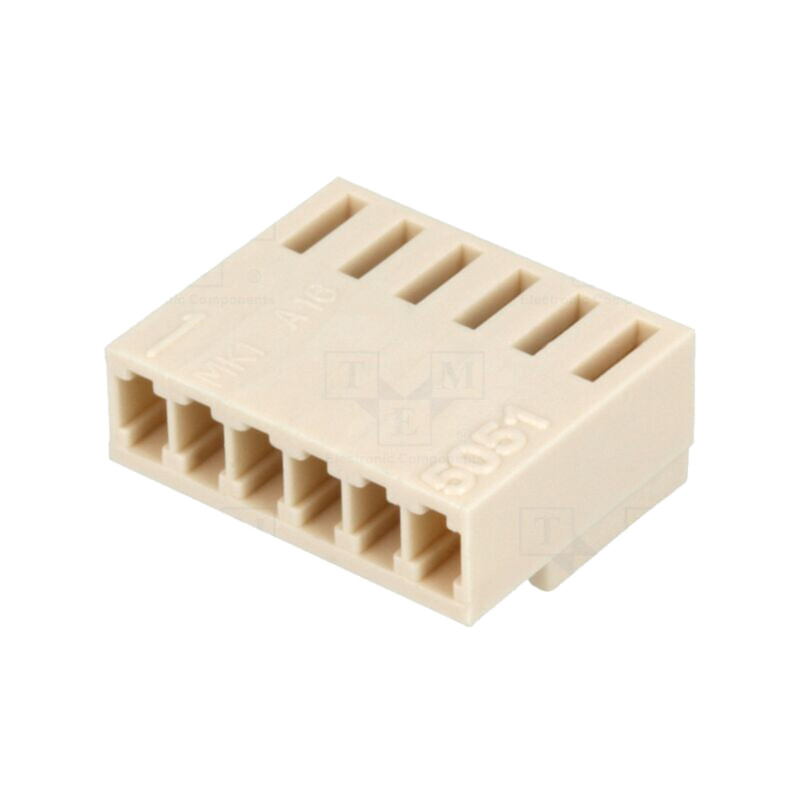 Conector: cablu-placă; mufă; mamă; KK; 2,5mm; PIN: 6; fără contacte