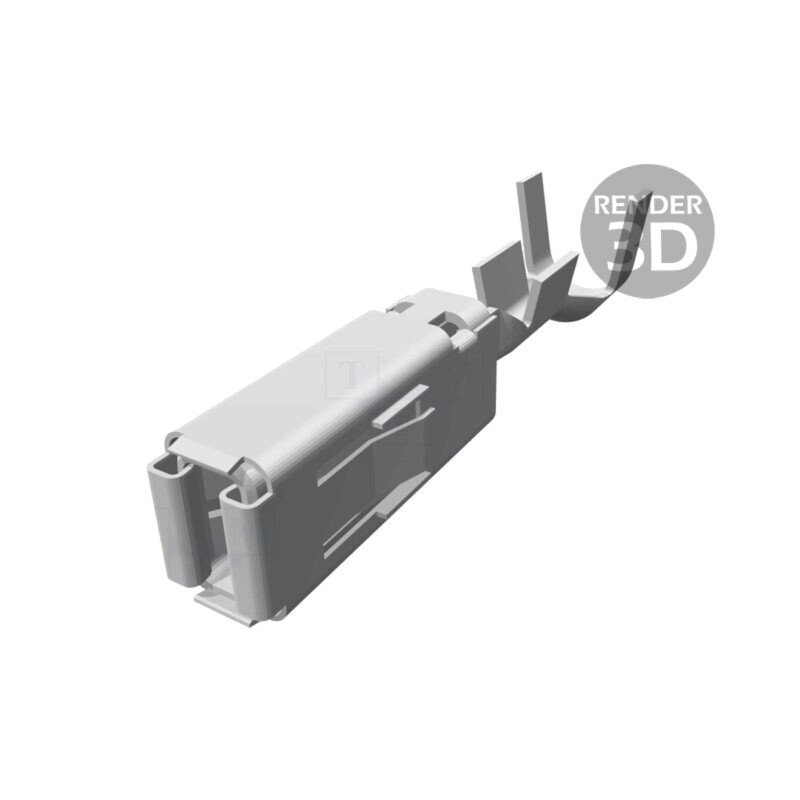 Pin; mamă; 2,8x0,8mm; CuNiSi; argintat selectiv; 0,5÷1mm2; MCP 2.8