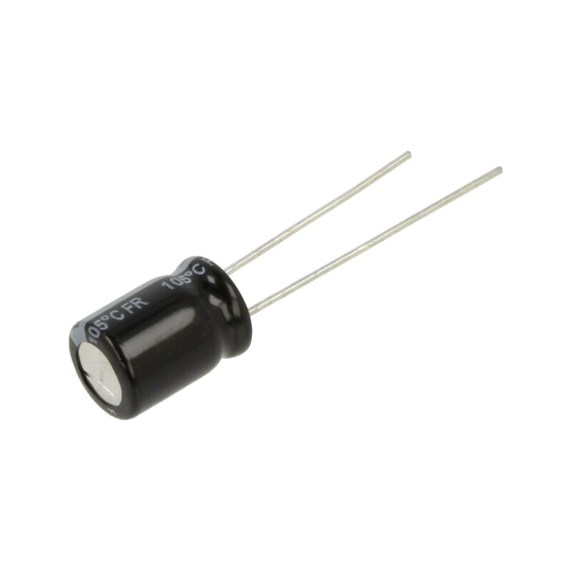 Condensator: electrolitic; low ESR; THT; 82uF; 63VDC; Ø8x11,5mm