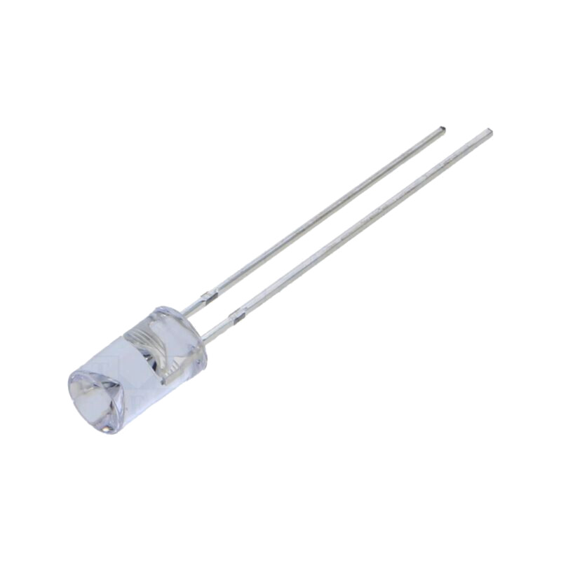 LED; 5mm; roşie; 100÷150mcd; 120°; Parte frontală: concav; 5VDC