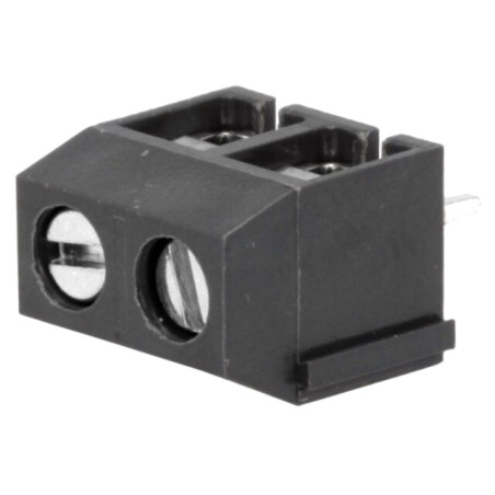 Regletă de conexiuni pt.PCB; în unghi 90°; 5mm; piste: 2; 1,5mm2