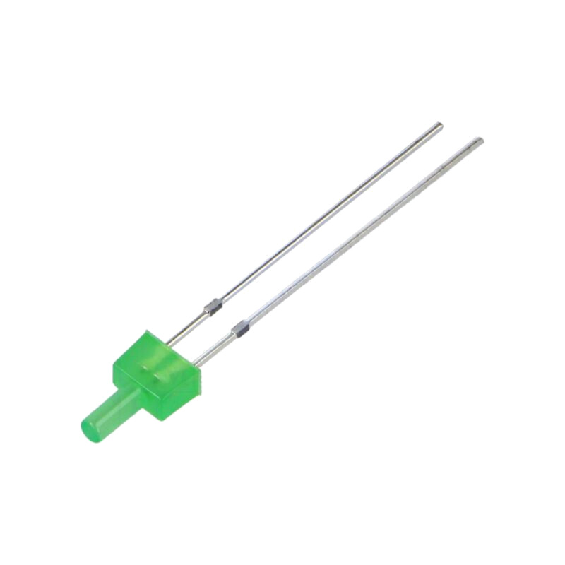 LED; rotund; bipolară; galben-verde; 100÷150mcd; 90°; 30mA