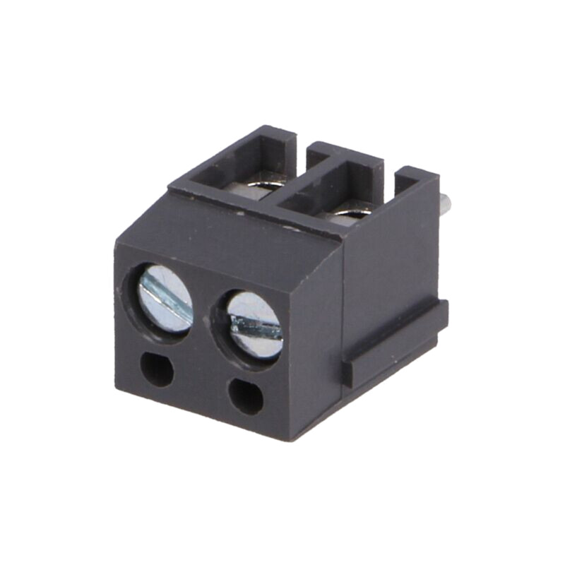 Regletă de conexiuni pt.PCB; în unghi 90°; 5mm; piste: 2; 2,5mm2