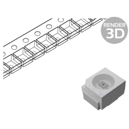 LED; SMD; 3528; verde; 40÷100mcd; 3,5x2,8mm; 120°; 20mA; λd: 570nm