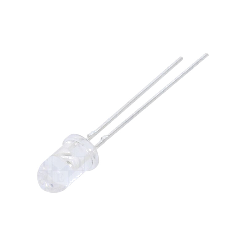 LED; 5mm; roşie; 8200÷32900mcd; 15°; Parte frontală: convex; 130mW LED; 5mm; roşie; 8200÷32900mcd; 15°; Parte frontală: convex; 130mW