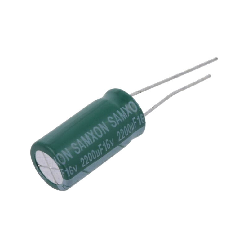 Condensator: electrolitic; THT; 2200uF; 16VDC; Ø10x20mm; ±20% Condensator: electrolitic; THT; 2200uF; 16VDC; Ø10x20mm; ±20%