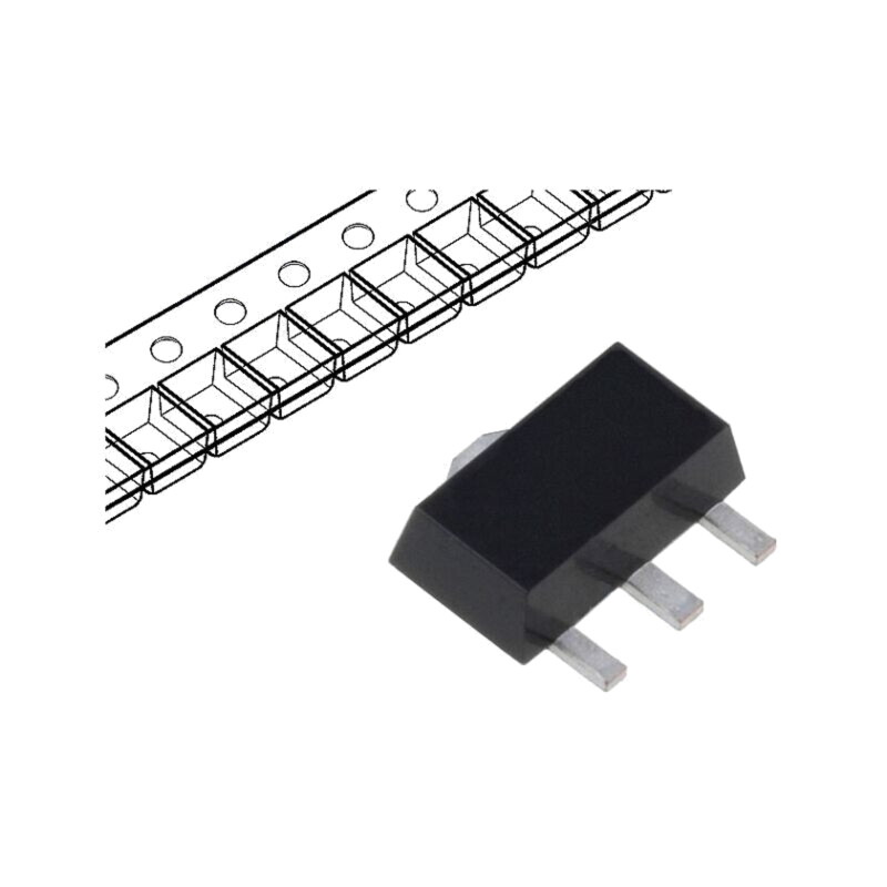 IC: stabilizator de tensiune; liniar,nereglabil; 5V; 0,1A; SOT89