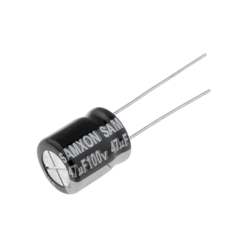 Condensator: electrolitic; low ESR; THT; 47uF; 100VDC; Ø10x12,5mm