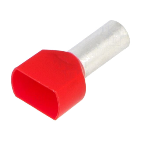 Vârf: tub de capăt; izolată,dublă; cupru; 10mm2; 14mm; cositorit