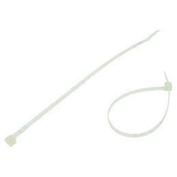 Colier de strângere; L: 200mm; W: 4,6mm; naturală; poliamidă; 225N